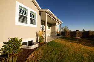 View of yard with a patio