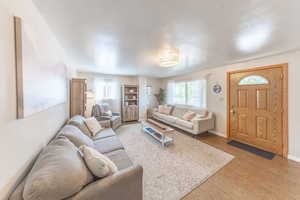 Living room featuring plenty of natural light