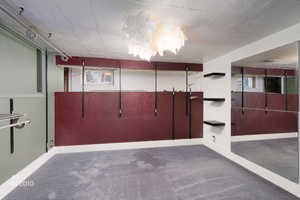 Spare room with carpet flooring and plenty of natural light