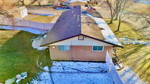 View from above of property