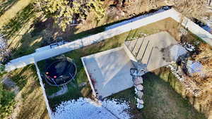 View from above of property