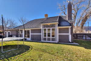 Rear view of property