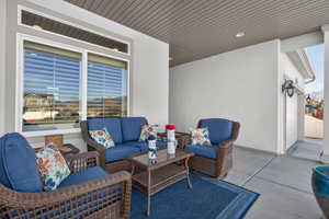 View of patio / terrace with an outdoor hangout area
