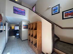 View of staircase enty