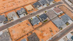 Aerial view of residential area