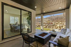 Covered patio