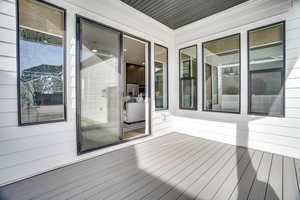 View of wooden terrace