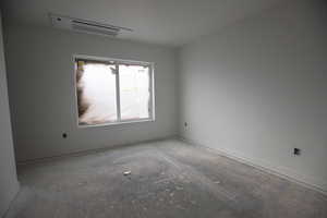 Empty room with baseboards