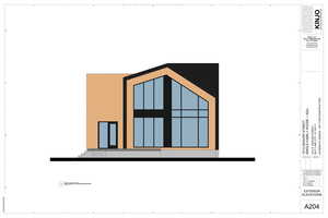 Single Family Home + ADU Design - East/Rear Elevation