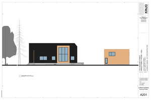 Single Family Home + ADU Design - Longitudinal Elevation