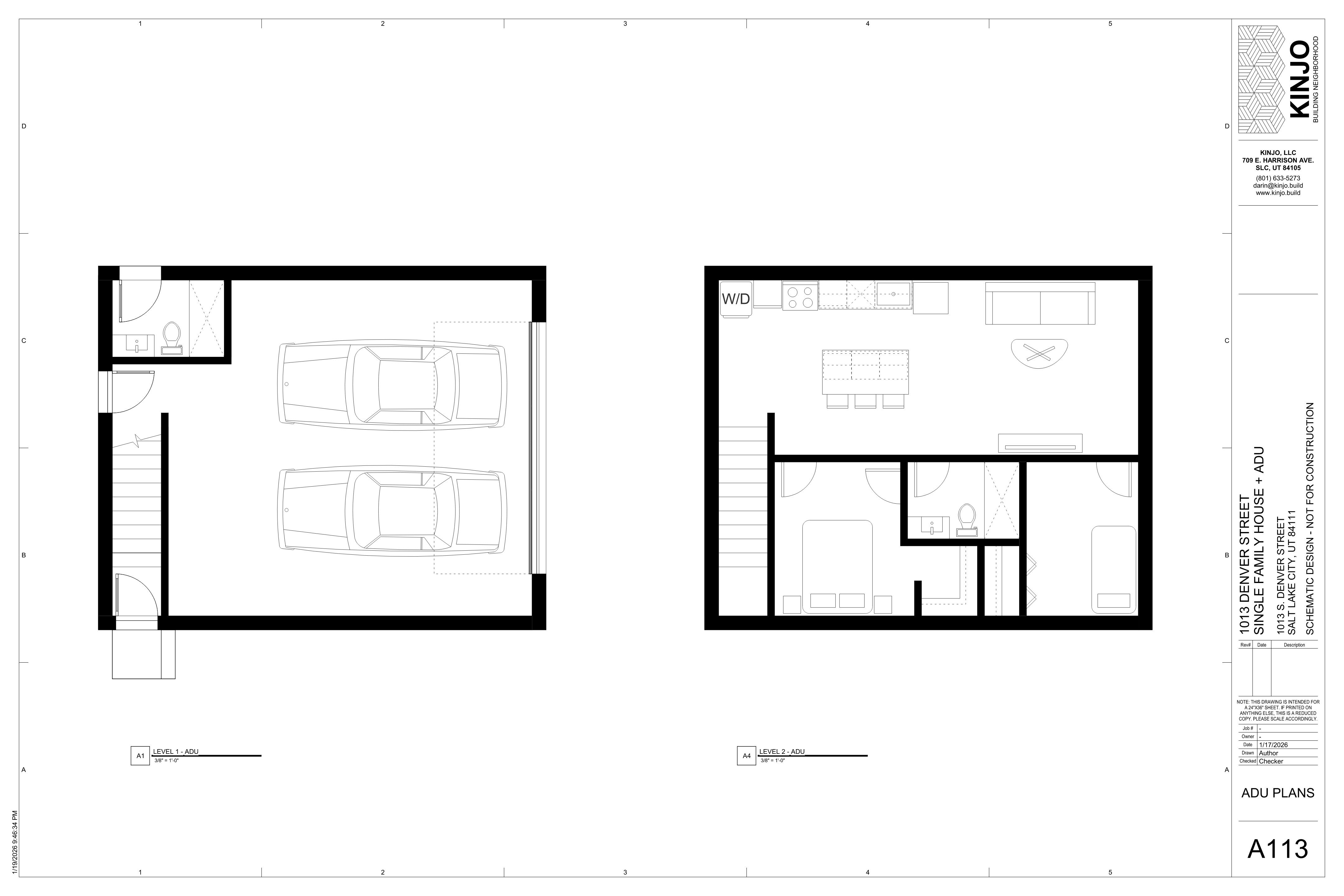 Single Family Home + ADU Design - ADU Plans