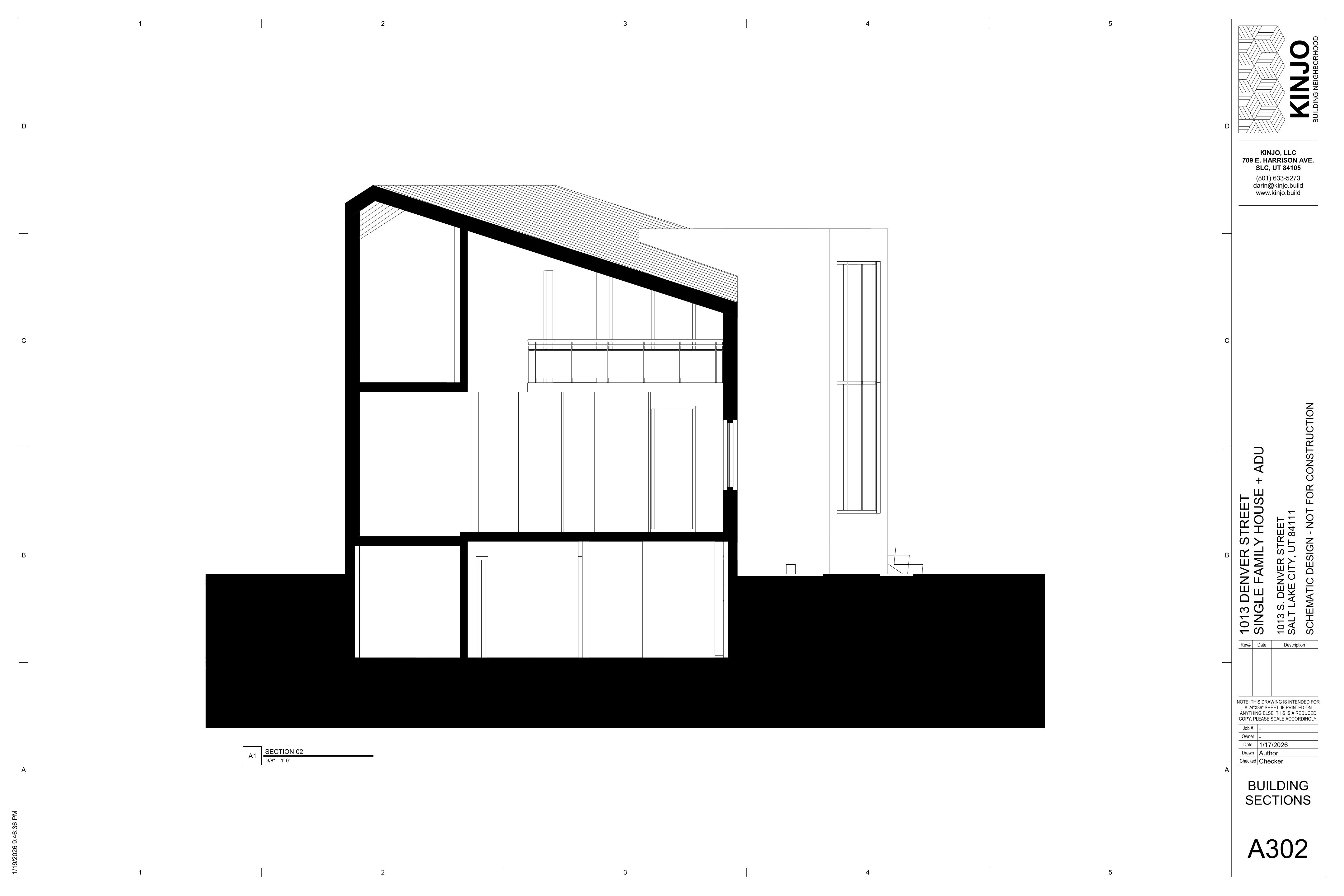 Single Family Home + ADU Design - Section 02