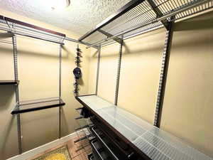 Custom designed, built in closet wardrobe system.