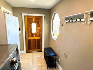 Updated tile, and interior, hollow core doors, and trim.