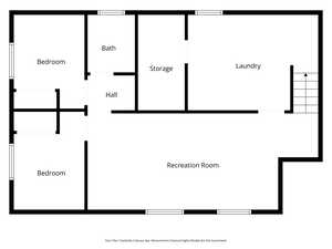View of floor plan / Basement