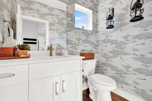 1/2 bath off of Kitchen Great room area