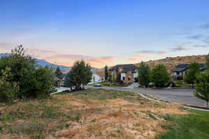 View of front facade with a mountain view and a residential view
