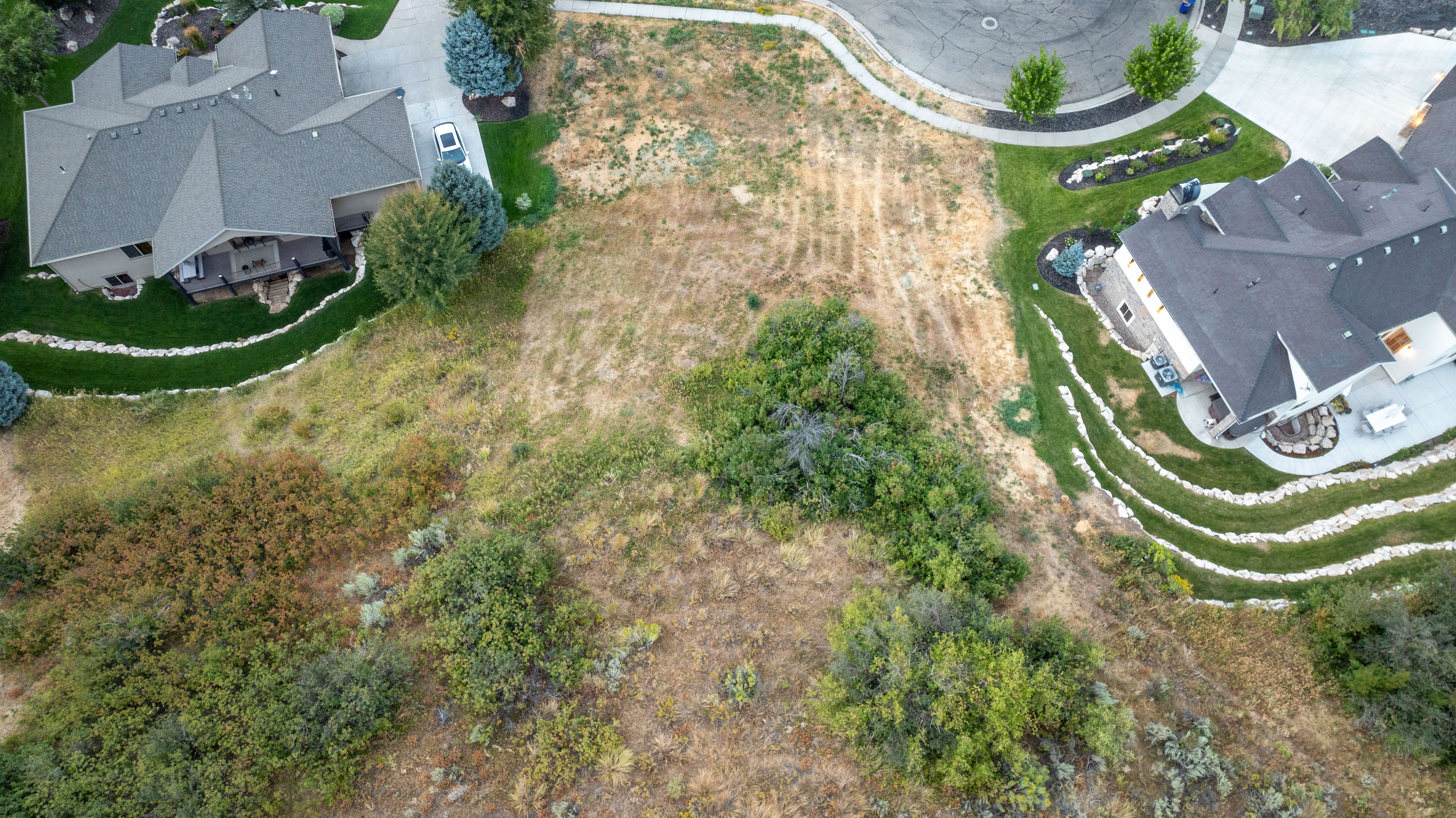 Aerial view of property's location