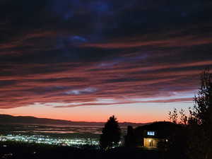 Water view featuring a mountainous background