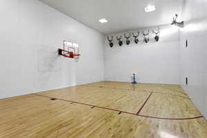 View of basketball court