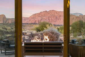 View of mountain backdrop