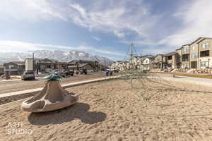 View of community with a residential view and a mountain view