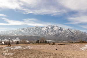 View of mountain background