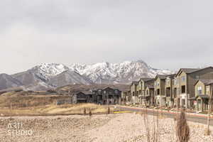 Mountain view featuring nearby suburban area