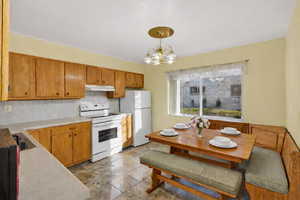 Kitchen with virtual staging.