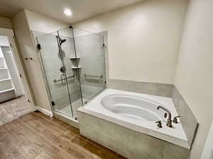Master bathroom - European glass shower and soaker tub