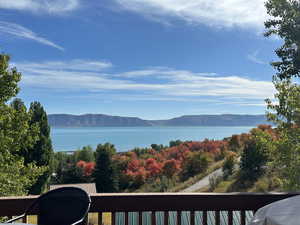 Water view with mountains