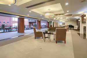 5th floor gathering & sitting area for residents.