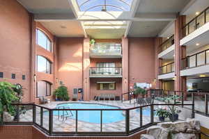 View of community pool on 5th floor