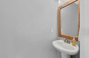 Bathroom featuring a sink