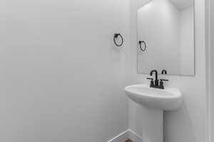 Bathroom with baseboards