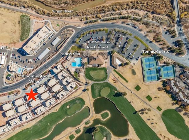 View of property location featuring a golf course