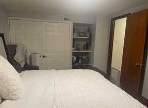 Bedroom with a closet