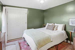 Bedroom with a closet