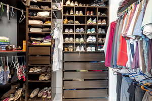 View of spacious closet