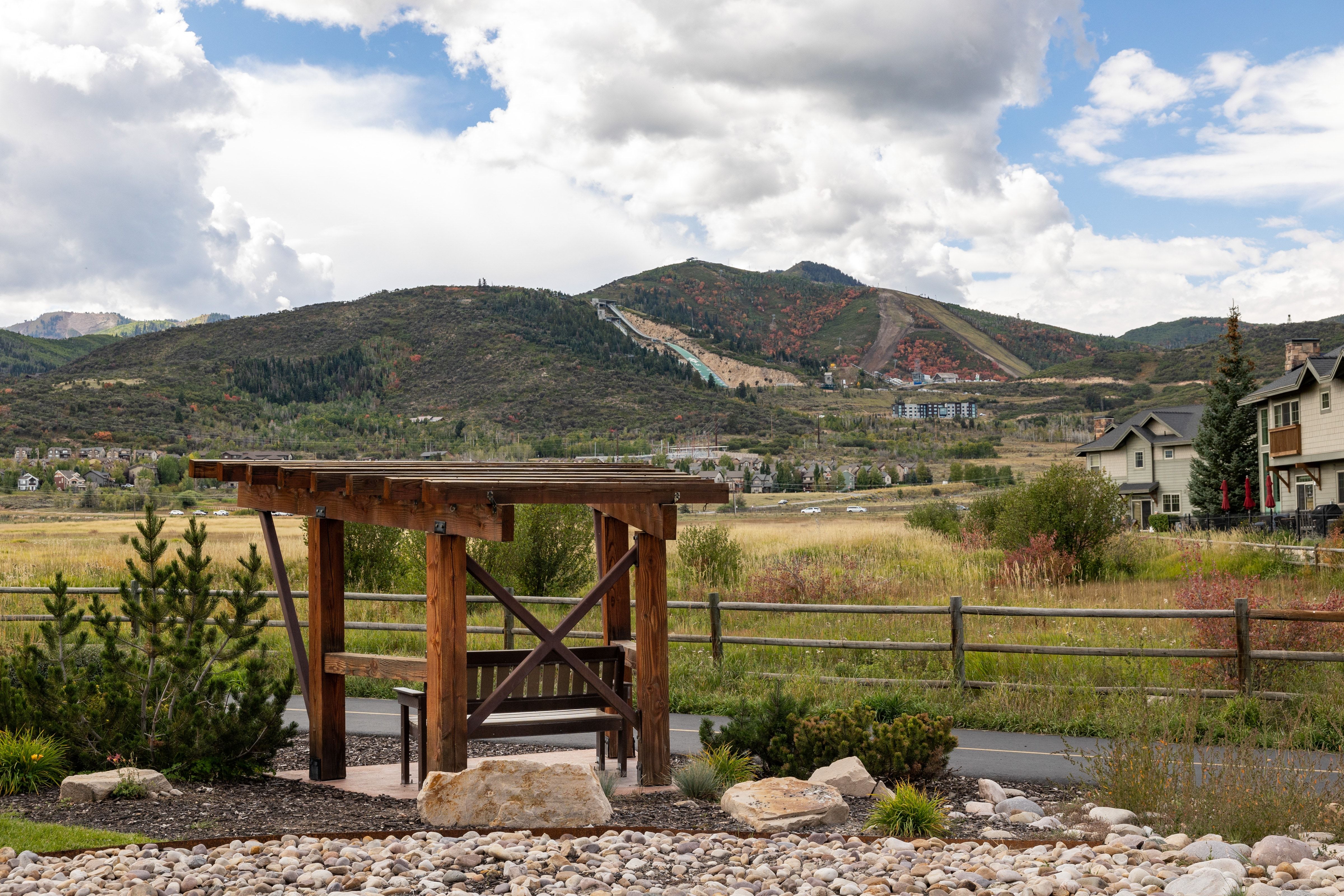 View of mountain background