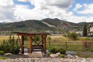 View of mountain background