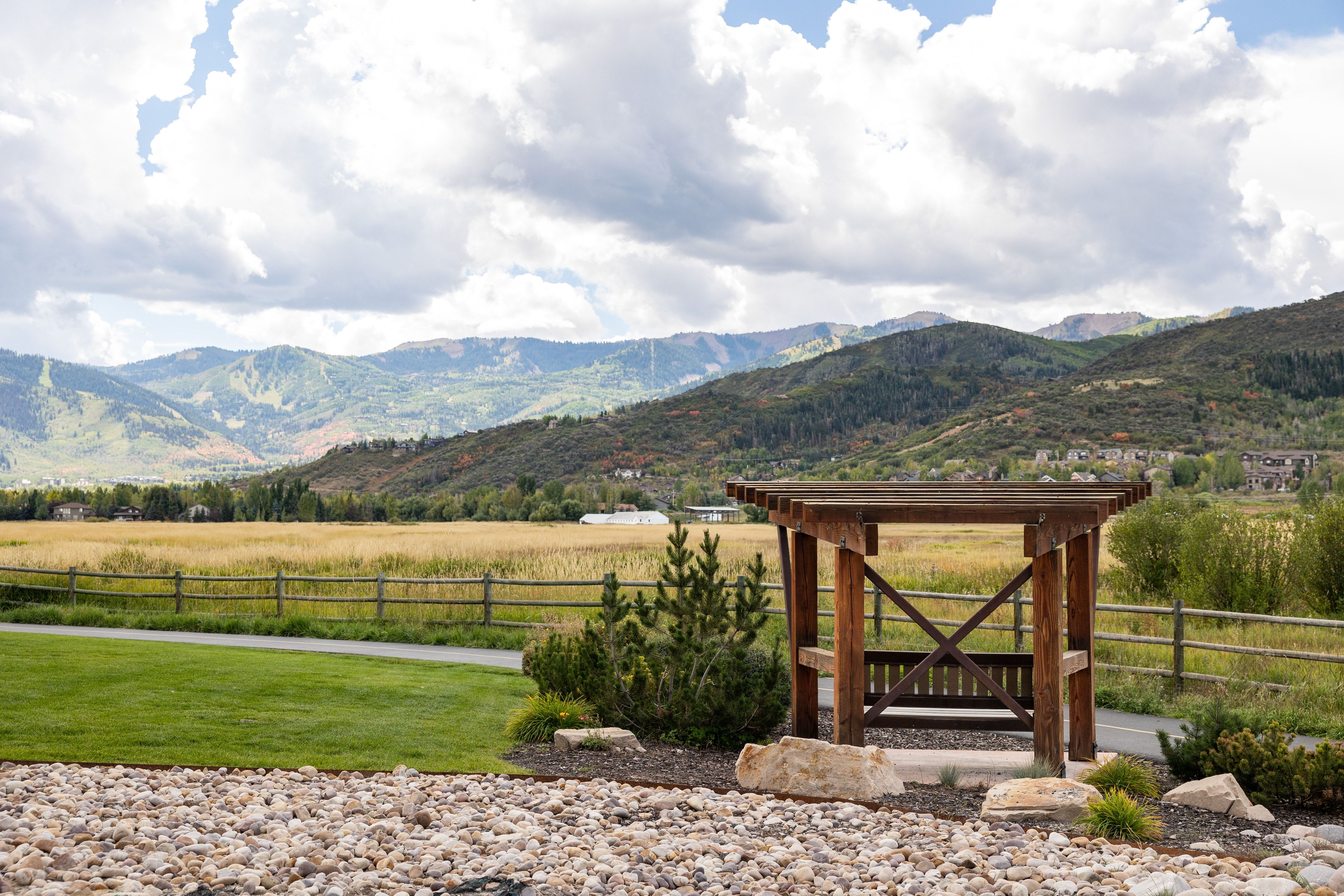 View of mountain background
