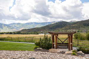 View of mountain background