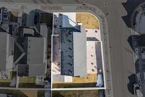 Aerial view of residential area