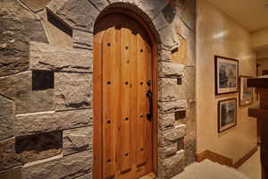 Interior space featuring carpet floors