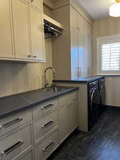 Newly remodeled laundry room