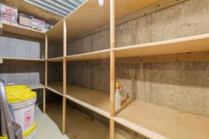 View of  large storage room