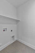 LAUNDRY ROOM OFF GARAGE!