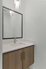 Bathroom featuring vanity