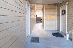 Well maintained and clean entry, with convenient post box just outside your door.